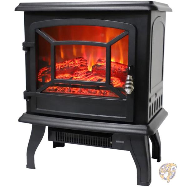 【暖房 ストーブ冬ノスタルジア 暖炉型ヒーター CH-T1840BK】 暖房 ストーブ冬ノスタルジア 暖炉型ヒーター CH-T1840BK】 暖房