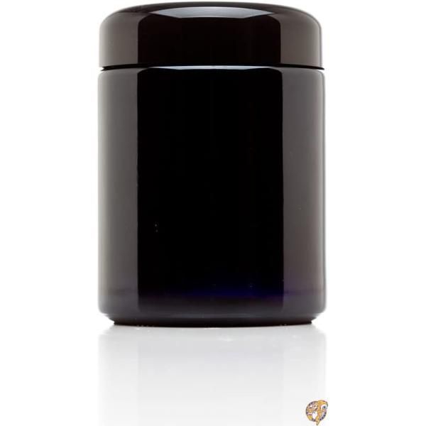 Infinity Jars（インフィニティ ジャー） 250ml ミディアムサイズ 黒 紫外ガラス補充用ねじぶた瓶 送料無料