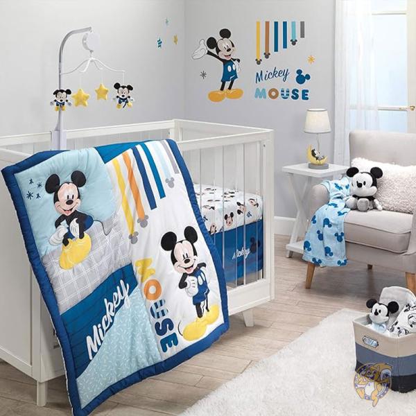ベビーベッド ミッキーマウス柄　お布団とセット 楽天市場】【ポイント3倍4日&5日】ディズニー ベイビー ミッキーマウス