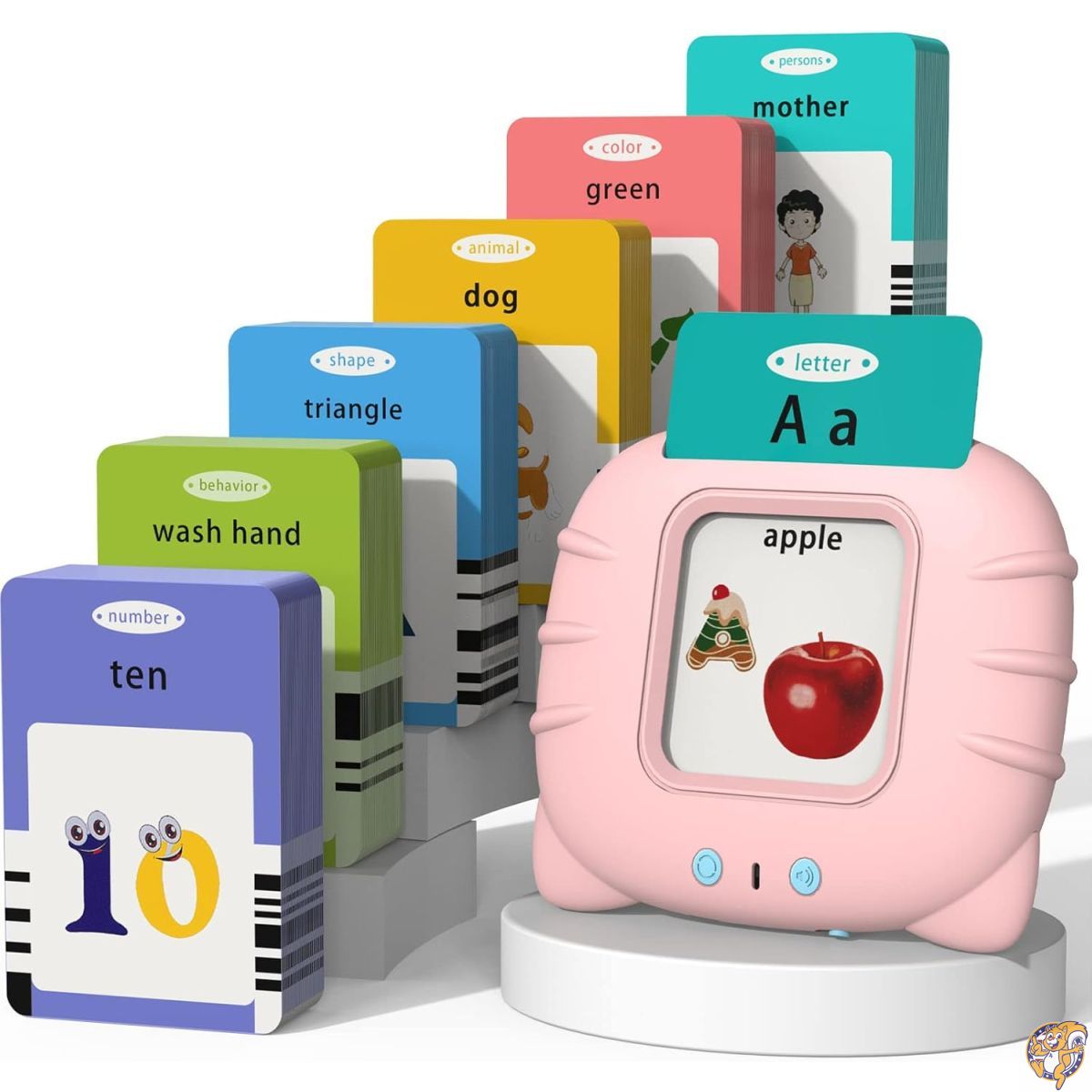 【クーポン配信中】Startcan おしゃべりフラッシュカード 幼児用 1 2 3 4 5 スピーチセラピーおもちゃ 自閉症おもちゃ ABC 123 視力単語など - カード255枚 510面 教育学習 インタラクティブおもちゃ ギフトパッケージ付き