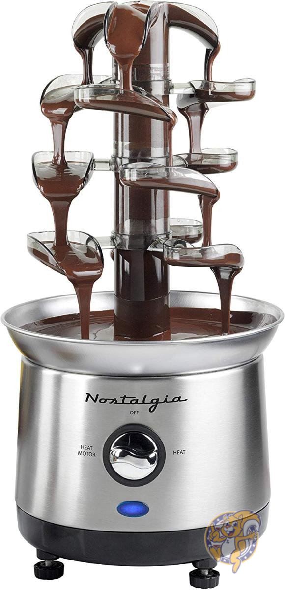 ノスタルジア チョコレートファウンテン Nostalgia CFF1000 ステンレス フォンデュ バレンタインチョコ チョコファウンテン チョコフォンデュ バレンタインデー 誕生日 クリスマス パーティー お菓子作り 送料無料