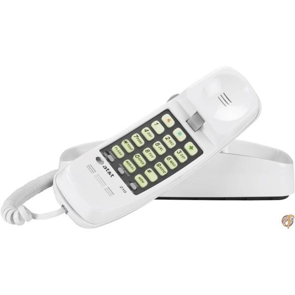 AT&T Trimline Corded Telephone in White 210WH [並行輸入品]