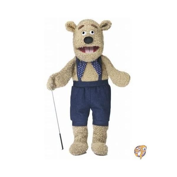 28in Silly Bear 手極点 五体 腹話術表現スタイル 毛の荒物パペット 貨物輸送無料
