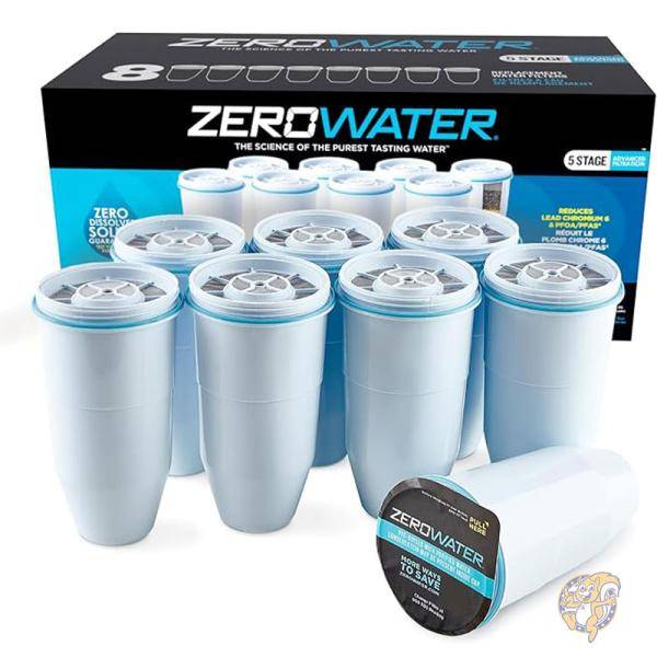 【最大限度2000円クーポン券10日～】取り替えっころ波器 お水 水さし用 5座標軸ろ波器 8個仕掛ける 白いこと ZR-008 ZeroWater 絶無お水