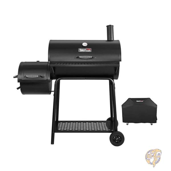 BBQ 炭火焼きグリル オフセットスモーカー 燻製器 キャンプ 調理器具 CC1830FC ロイヤルグルメ Royal Gourmet