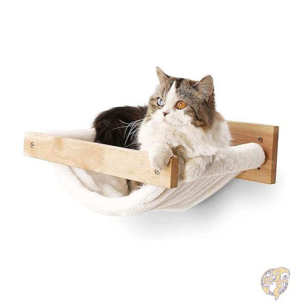 猫ハンモック 壁掛けベッド 木製猫棚 ペット用品 022P FUKUMARU フクマル