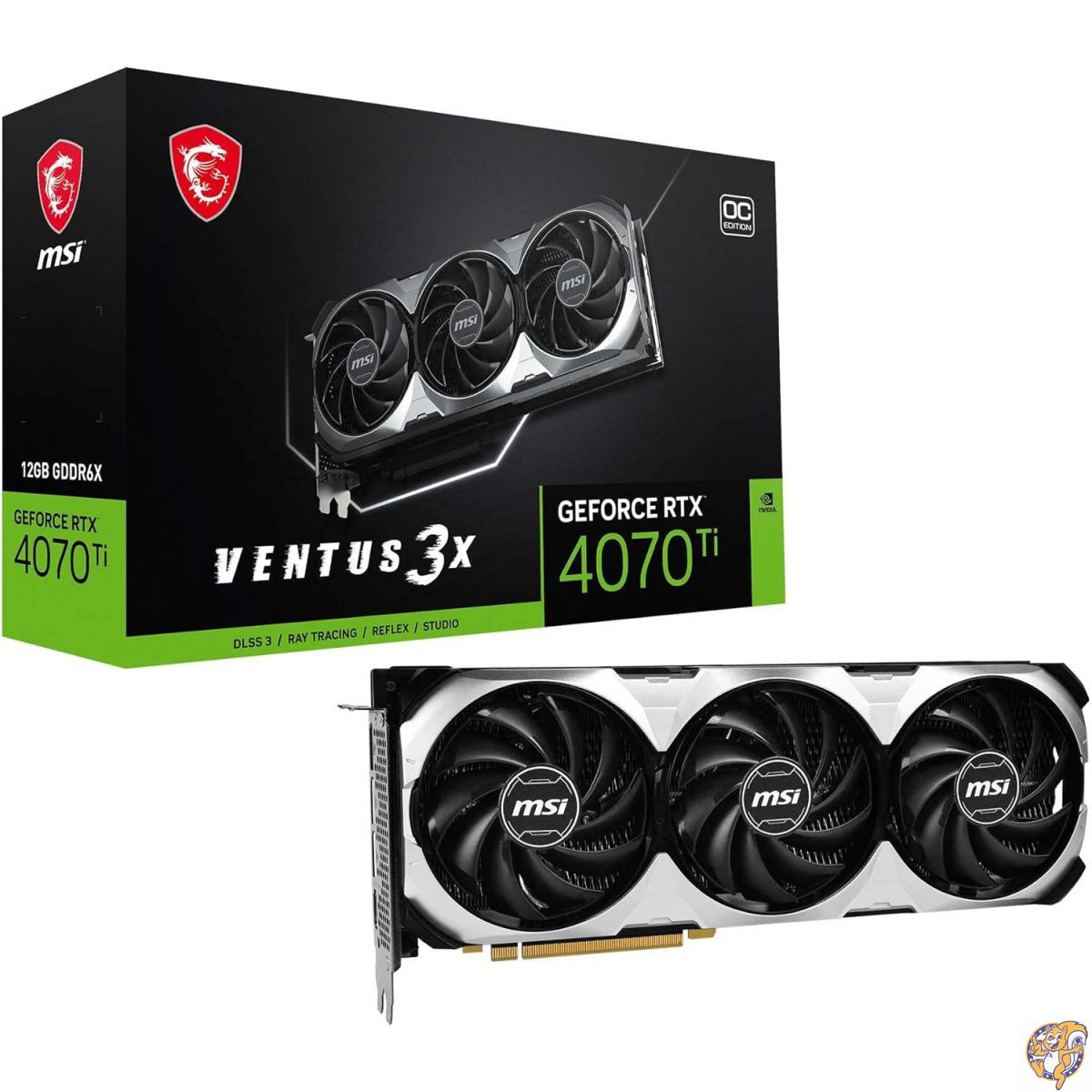 【最大777円クーポン配信】MSI グラフィックスボード GeForce RTX 4070 Ti VENTUS 3X 12G OC VD8370