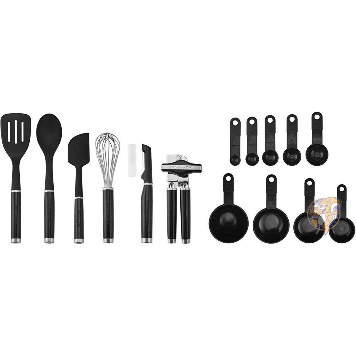 【20日最大4000円クーポン】キッチンエイド クラシックツール&ガジェットセット 15ピース ブラック KitchenAid 送料無料|アメリカグッドバイブス