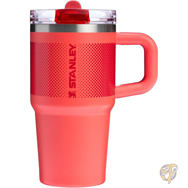【クーポン配信中】STANLEY スタンレー Quencher ProTour フリップストロータンブラー 漏れ防止蓋付き ストローとハンドル内蔵 旅行用カップホルダー対応 断熱ステンレススチールカップ BPAフリー 20オンス 591ml ホットコーラルフェード|アメリカグッドバイブス
