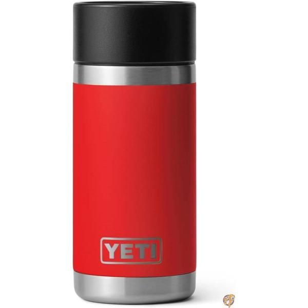 Yeti (イエティ) ランブラー 12オンスボトル ステンレススチール 真空断熱 ホットショットキャップ付き レスキューレッド｜アメリカグッドバイブス