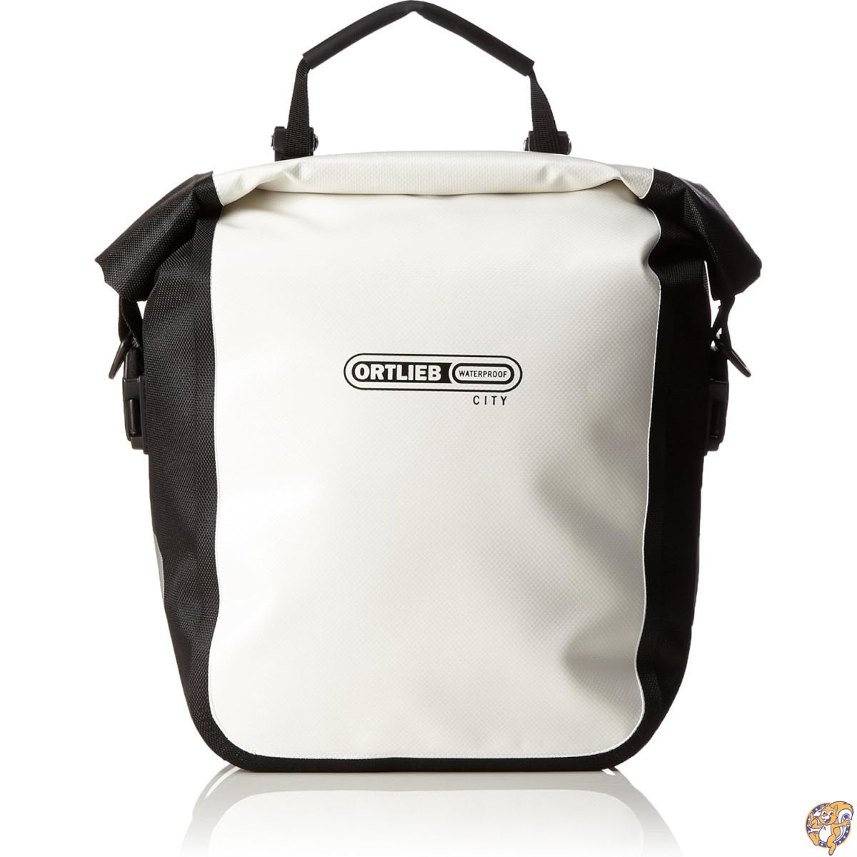 【クーポン配信中】ORTLIEB(オルトリーブ) フロントローラー シティ ホワイト/ブラック 25L(ペア) サイドバッグ 【並行輸入品】F6003