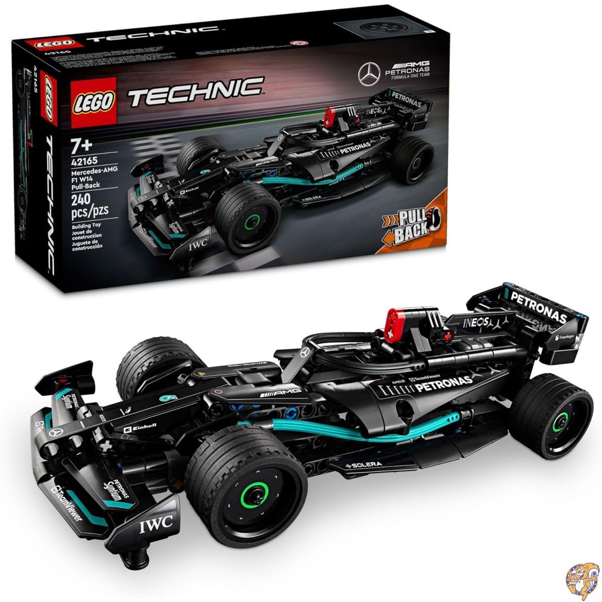 【最高限度2000円引き換え証15日】レゴ(LEGO) 方法 メルセデスAMG F1 W14 E 演技 プルバック 車の手あそび 車 精神的な統合仕掛ける 御坊っちゃん お姉さん メルセデス スピード競技鉄道車両 手あそび模範例 のお子さんへの差し上げ物に 42165, 6474857 セット-ブロック