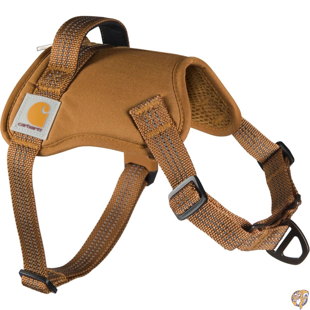 【25日最大4000円クーポン】カーハート ナイロン製 アヒル 引っ張り不要 犬用ハーネス 完全調節可能 クイックコントロールハンドルと反射アクセント付き カーハートブラウン XL｜アメリカグッドバイブス