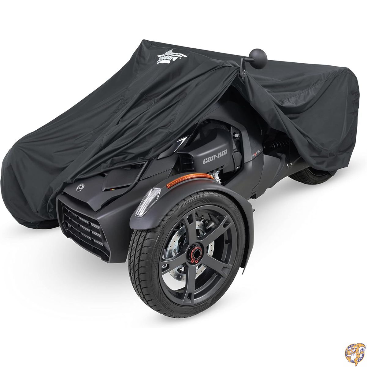【最大777円クーポン配信】UltraGard Can-Am Ryker フルバイクカバー 拡張可能なポーチ付き - 防水 フロントガラス保護 バンジータイダウン 反射 ブラック 4-374 600/900/スポーツ/ラリー/ライカーラリー