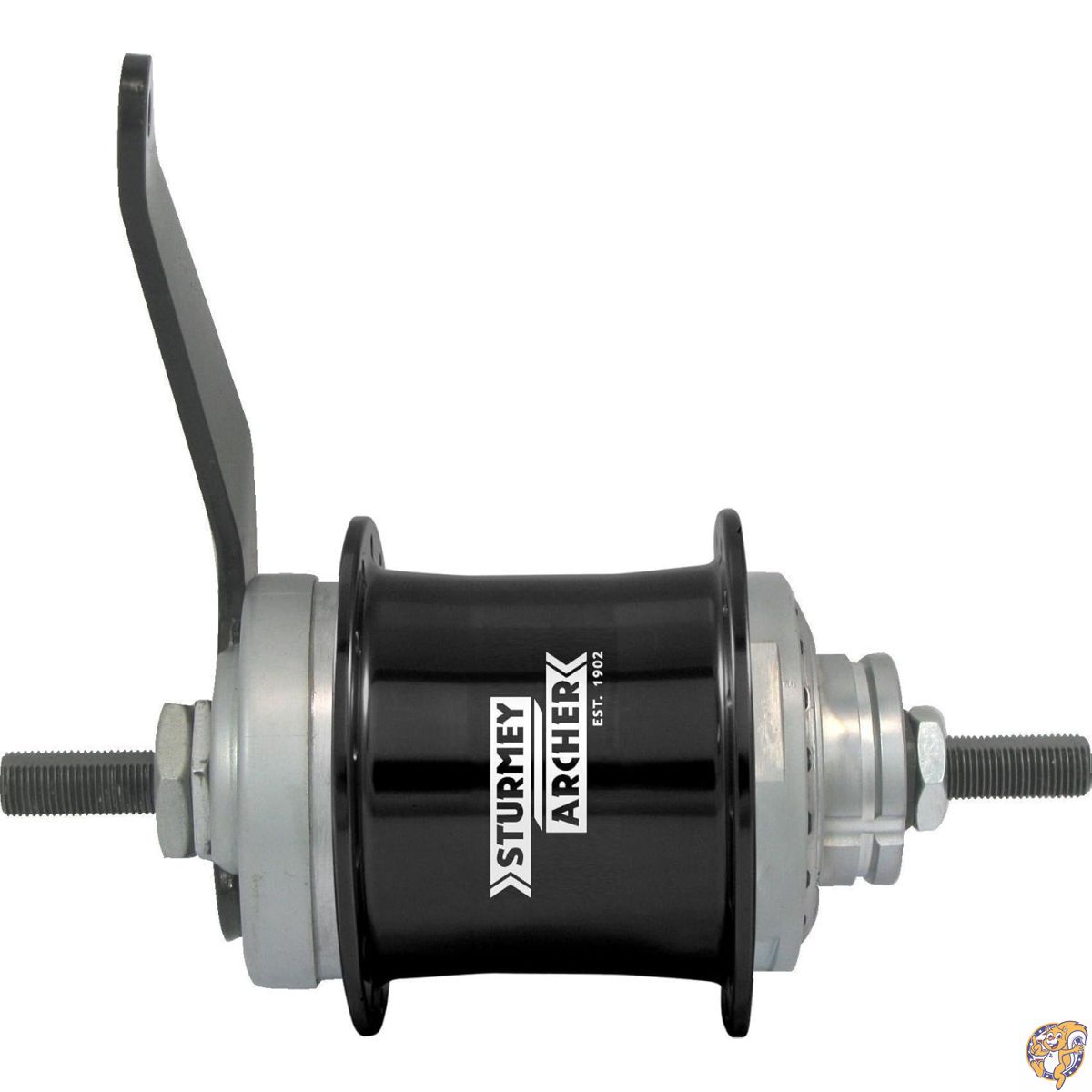 【20日最大4000円クーポン】Sturmey-Archer(スターメーアーチャー) S2C キックシフト2段変速 コースターブレーキハブ 32H 取付用パーツ付属 ブラック S2C-BLK-32|アメリカグッドバイブス