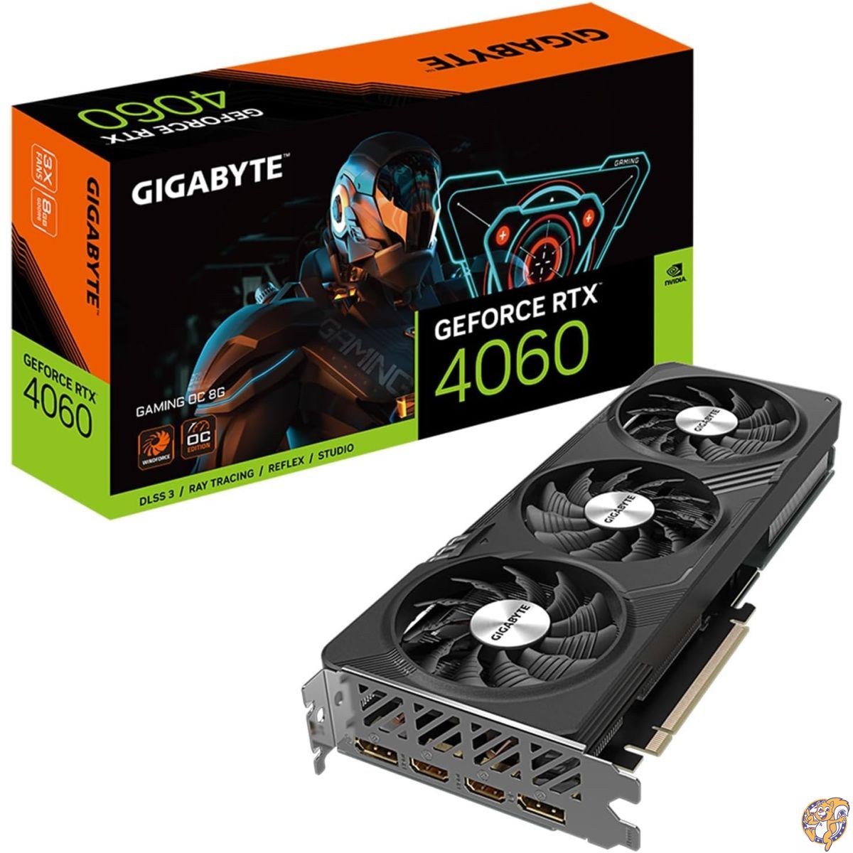 【クーポン配信中】GIGABYTE GeForce RTX 4060 Gaming OC 8Gグラフィックスカード、3X WINDFORCEファン、8GB 128ビットGDDR6、GV-N4060GAMING OC-8GD ビデオカード。
