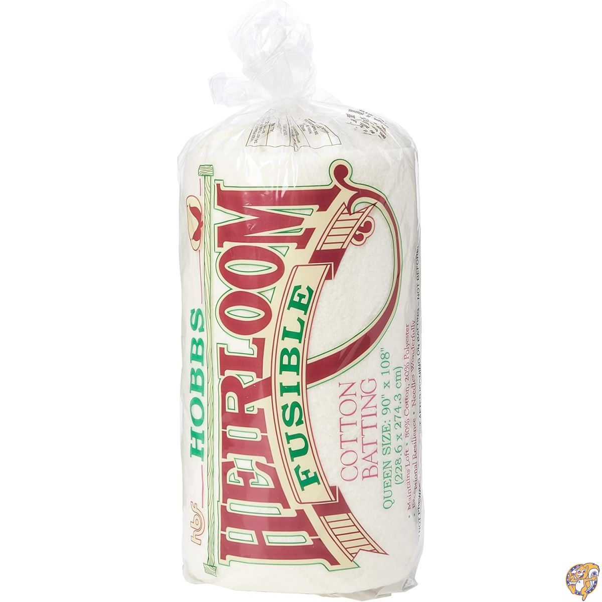 【百貨店大売り出し!引き換え証送達中】Hobbs 90 x 108-Inch Queen Heirloom Fusible Blend Batting, White by