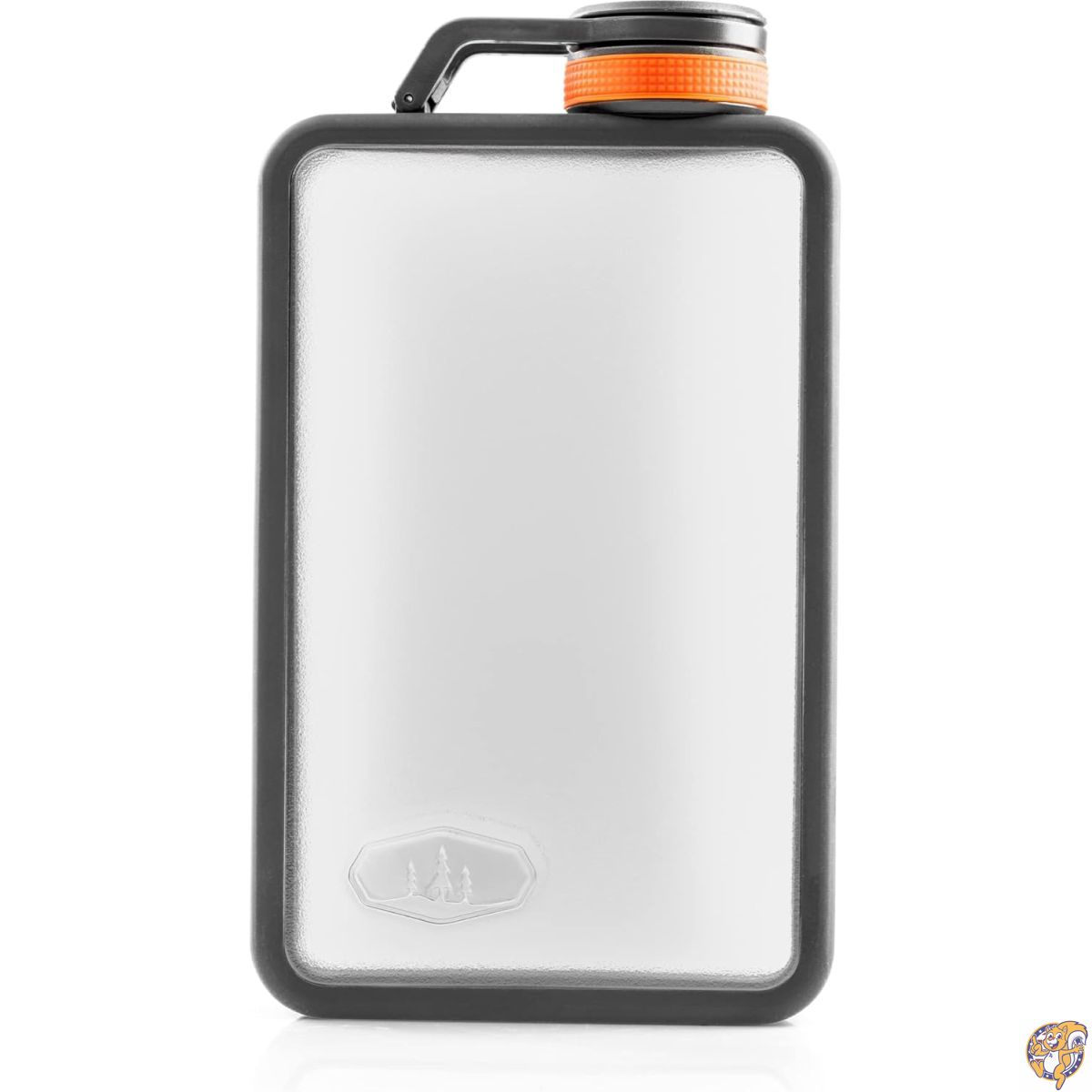【最大777円クーポン配信】GSI Outdoors ボルダーフラスコ - 頑丈で割れにくいアウトドアヒップフラスコ ノンメタル、グラファイト、10液量オンス