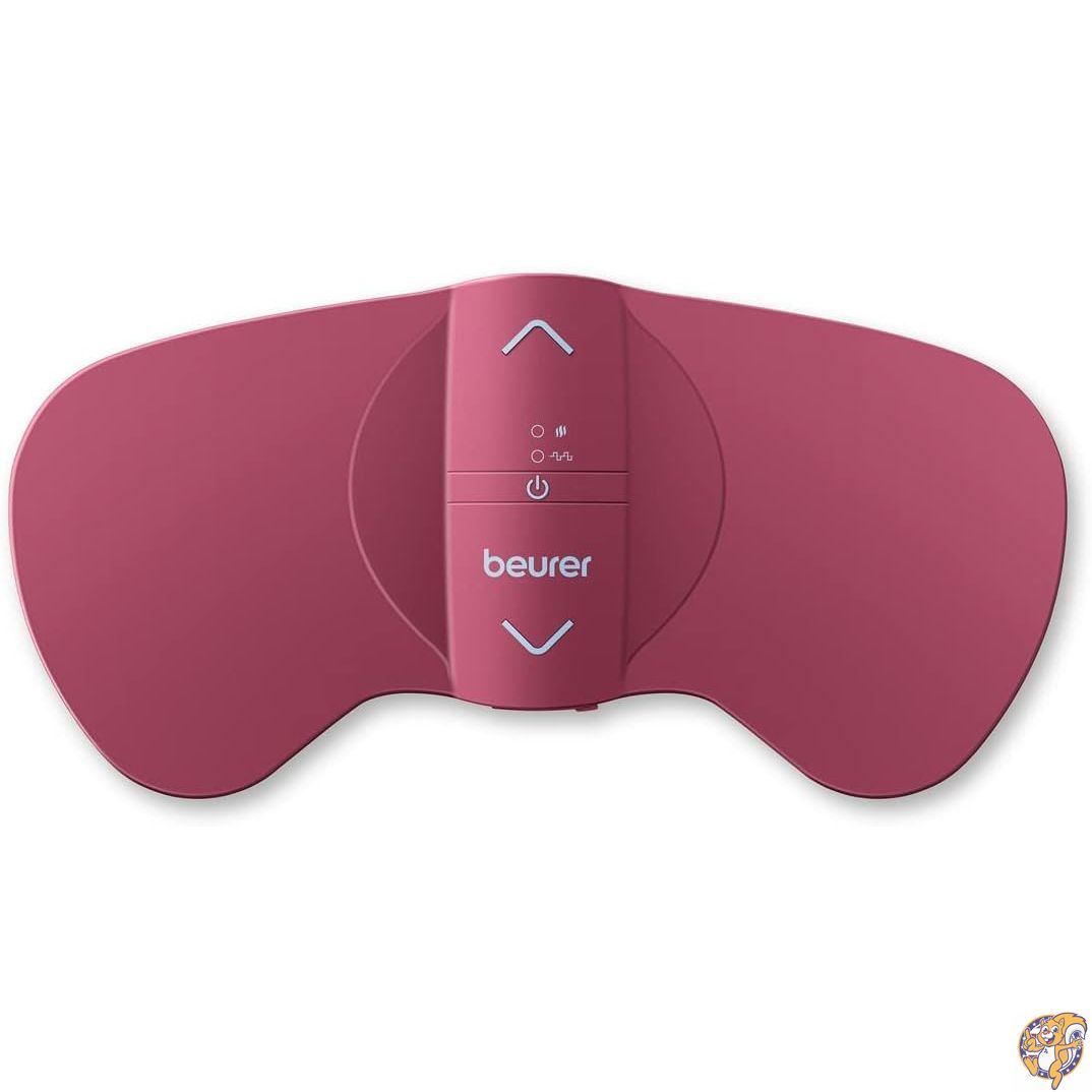 【百貨店大売り出し!クーポン券配達中】Beurer EM50 TENS Unit and Heating Pad - Portable Period Cramps Pain Relief, Rechargeable, Auto Shut-Off, 15 Levels, Fast Heating, for Drug-Free Menstrual or Lower Back Relief