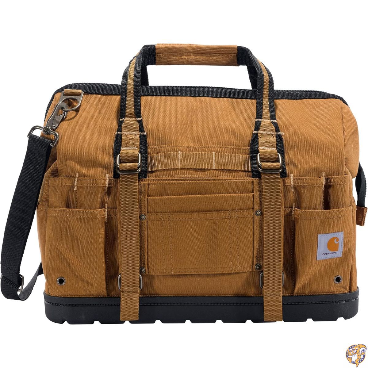 【百貨店大売り出し!引き換え証配送中】Carhartt 鉄道車両ハート型 レガシーツールバッグ18in Brown 物の具御徒面子
