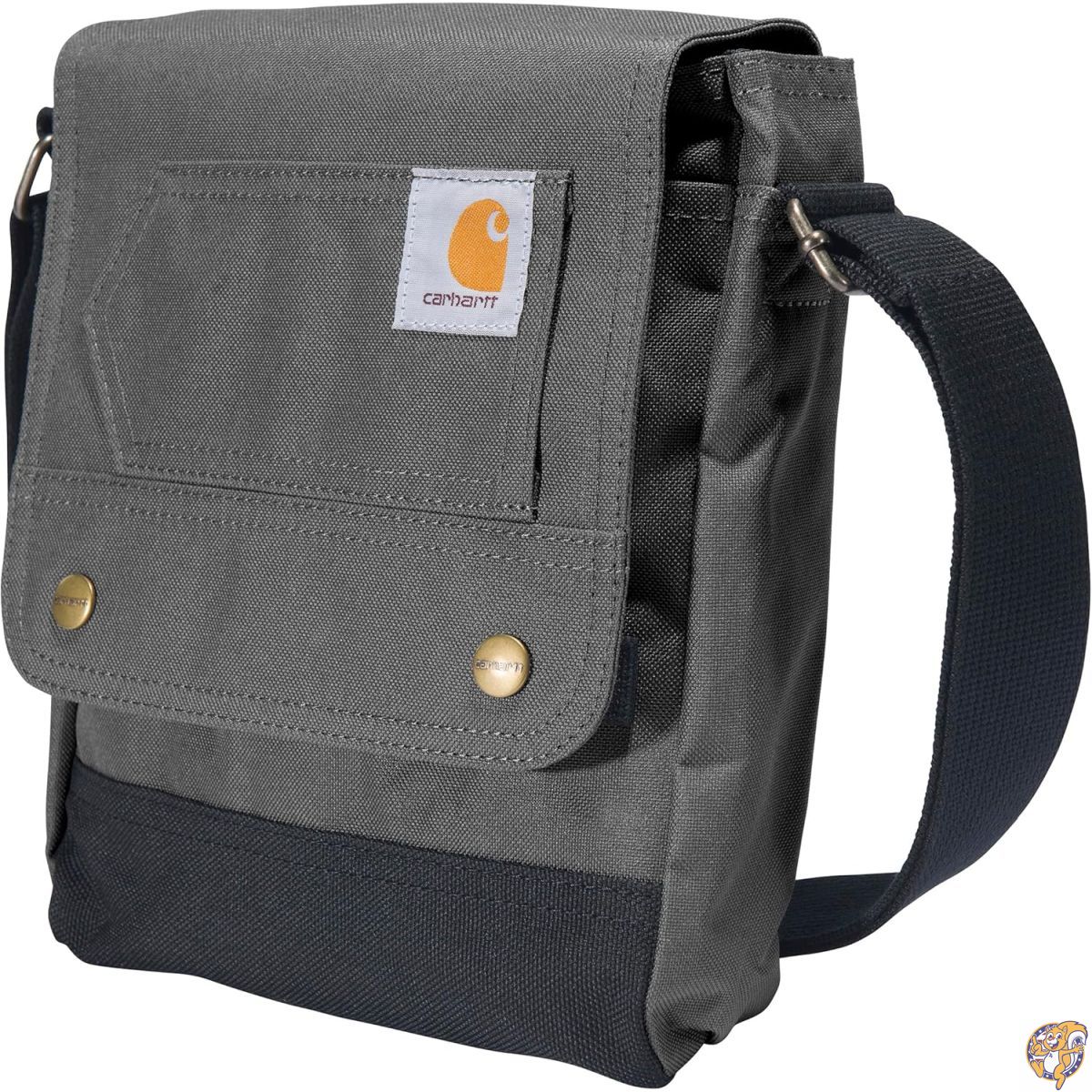 【25日最大4000円クーポン】Carhartt クロスボディ スナップバッグ 丈夫 調節可能なクロスボディバッグ フラップオーバースナップ留め付き｜アメリカグッドバイブス