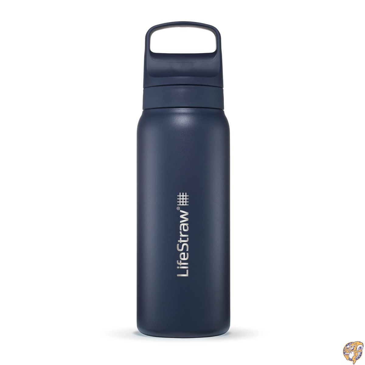 【最大777円クーポン配信】LifeStraw(ライフストロー) Goシリーズ - 断熱ステンレススチールウォーターフィルターボトル 旅行や日常使用に バクテリア、寄生虫、マイクロプラスチックを除去 味を改善 24オンス エーゲ海