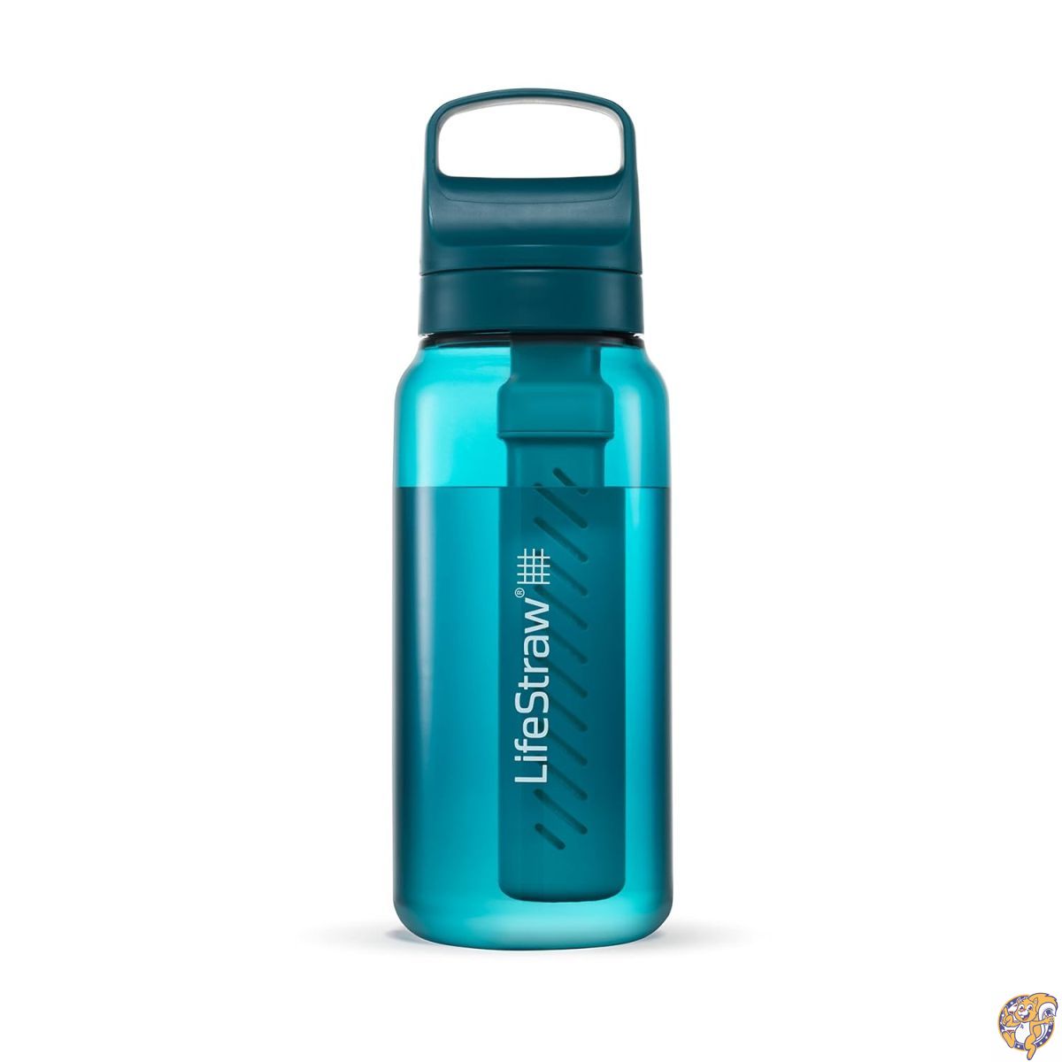 【20日最大4000円クーポン】LifeStraw(ライフストロー) Goシリーズ - BPA不使用の浄水器ボトル。旅行や日常使用に。バクテリア、寄生虫、マイクロプラスチックを除去し、味を改善します。1Lラグナティール。|アメリカグッドバイブス