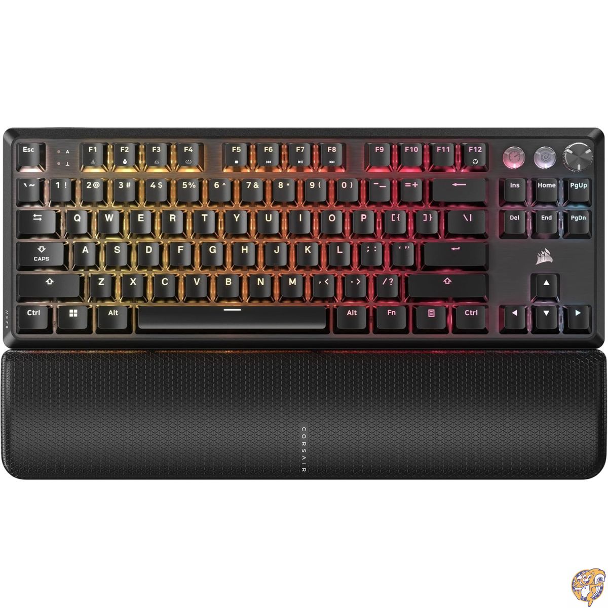 【百貨店大売り出し!クーポン券配達中】Corsair (コルセア) K70 PRO TKL RGB テンキー受け答え 力学的 有線ゲーミングキーボード - ルービング済み大広間効果 MGX ハイパードライブ合わせる能力のある取り替えっこ 等しくSOCDとラピッド銃の引き金 ABSダブル打つこと QWERTY NA 黒いこと
