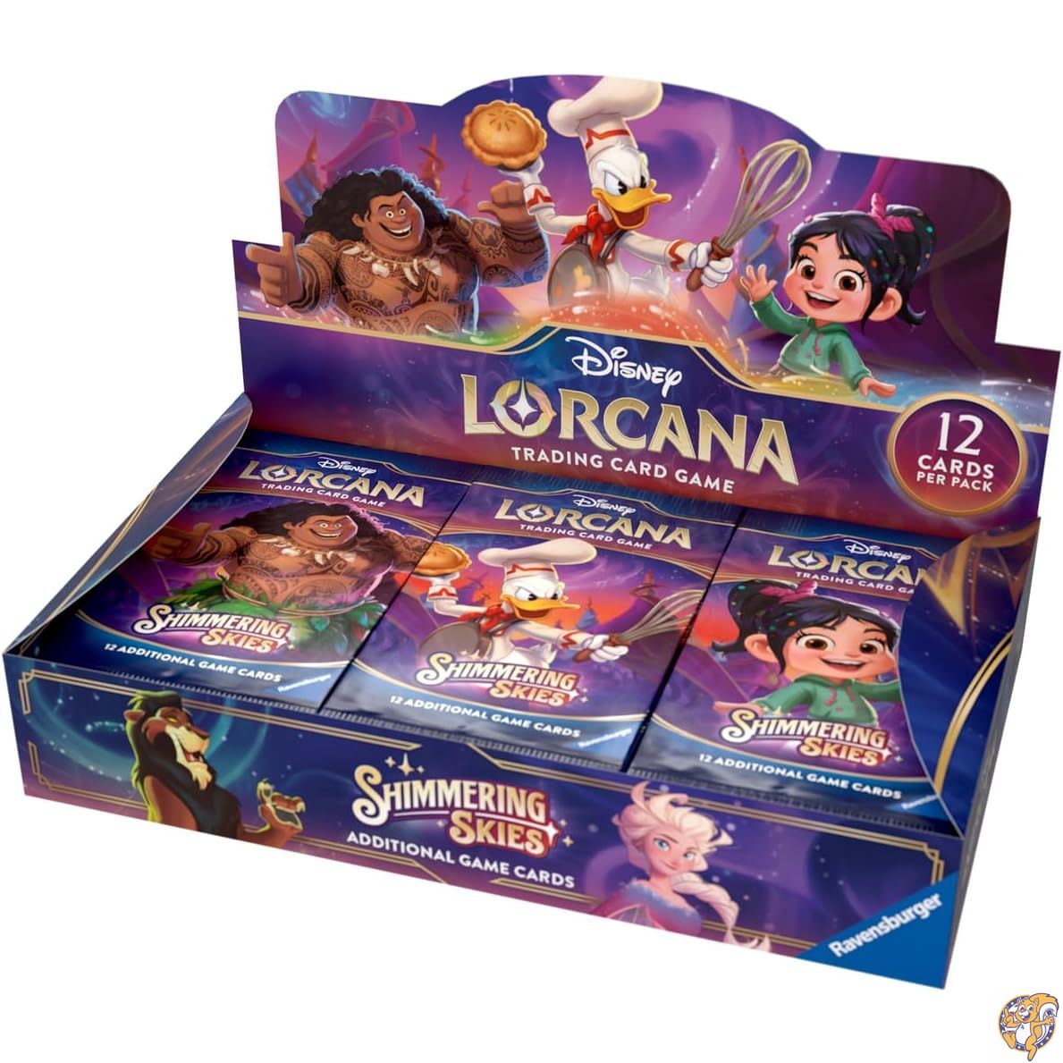 【百貨店大売り出し!引き換え証送達中】Ravensburger ウォルトディズニー ロルカナ TCG:きらめく空 ブースターパックディスプレイ | 24容器に並べる 各トレーディング歌留多12枚付き添い人 収集家やウォルトディズニー気違いに至適 。