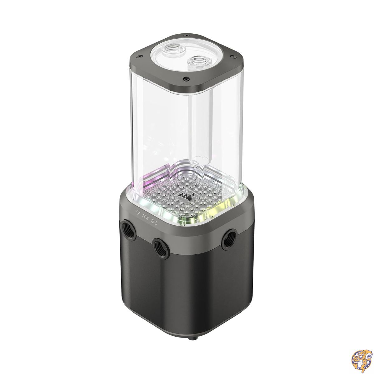 【最大777円クーポン配信】CORSAIR iCUE Link XD5 RGB Elite ポンプリザーバーユニット - D5 PWMポンプ アドレス指定可能なRGB LED22個 440ml 透明リザーバー ステルスグレー