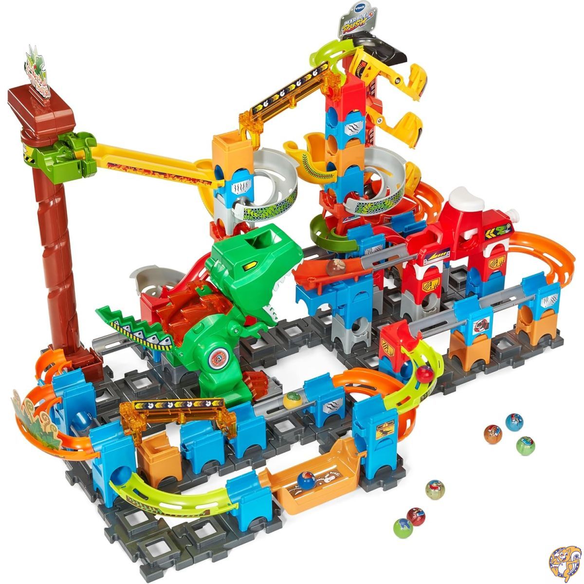 【百貨店大売り出し!クーポン券配達中】VTech 大理石混雑時 T-Rex Dino Thrill 貨物自動車書き割り