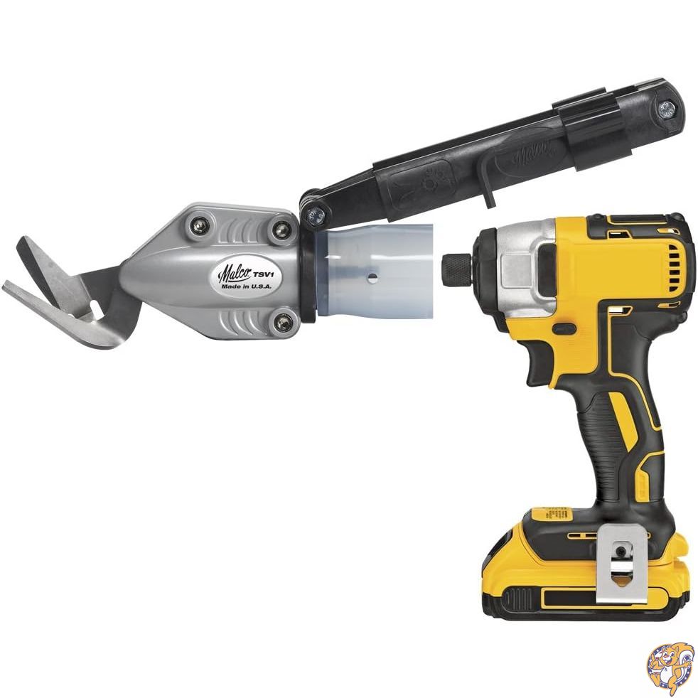 MALCO TSV1ターボシャー VC 長刃 六角軸 V54405R 電動金切り鋏 板金鋏 WAKAI アミ 代不
