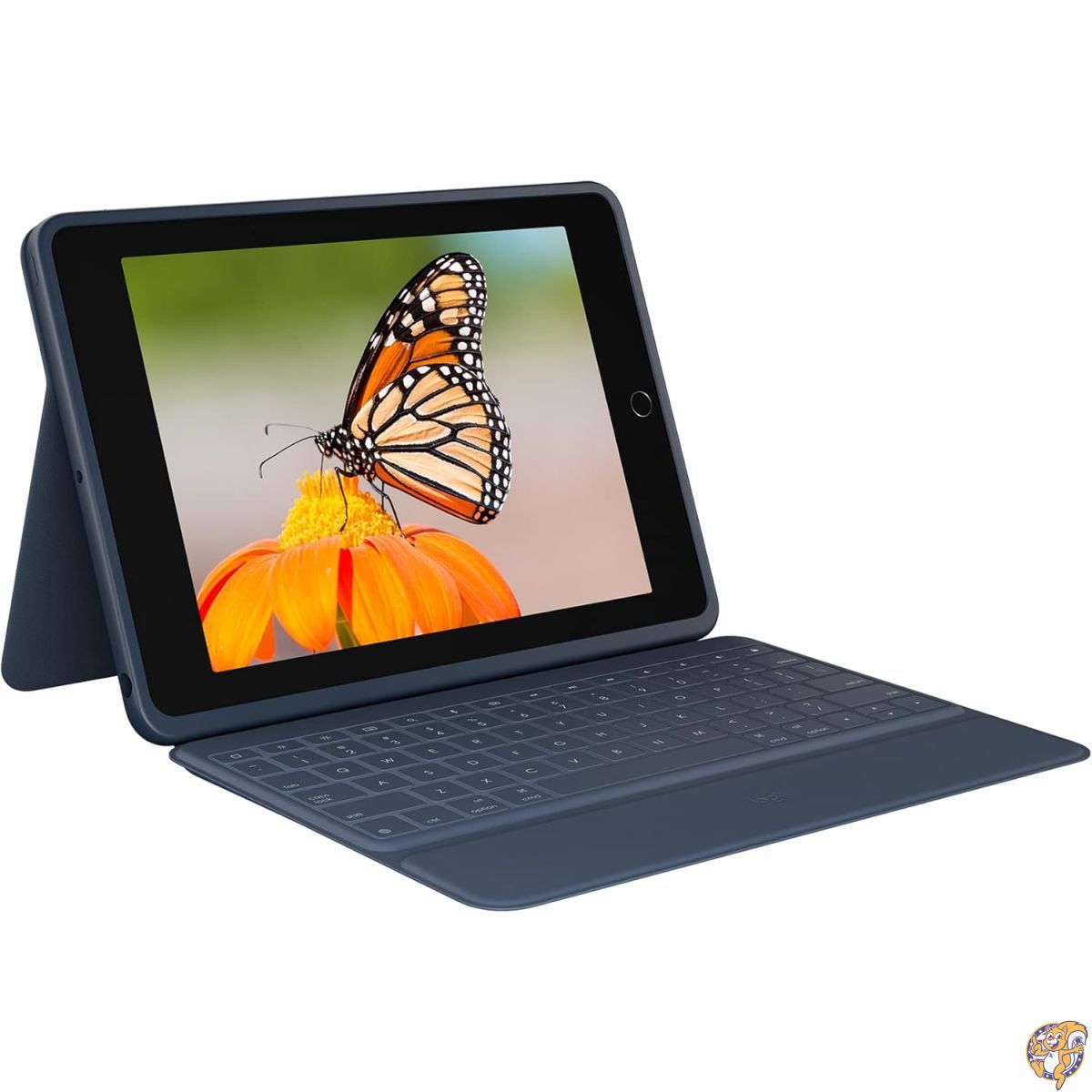 Logitech(ロジクール) Rugged Combo 3 iPadキーボードケース スマートコネクタ付き iPad (第7世代と第8世代) 教育用 - クラシックブルー