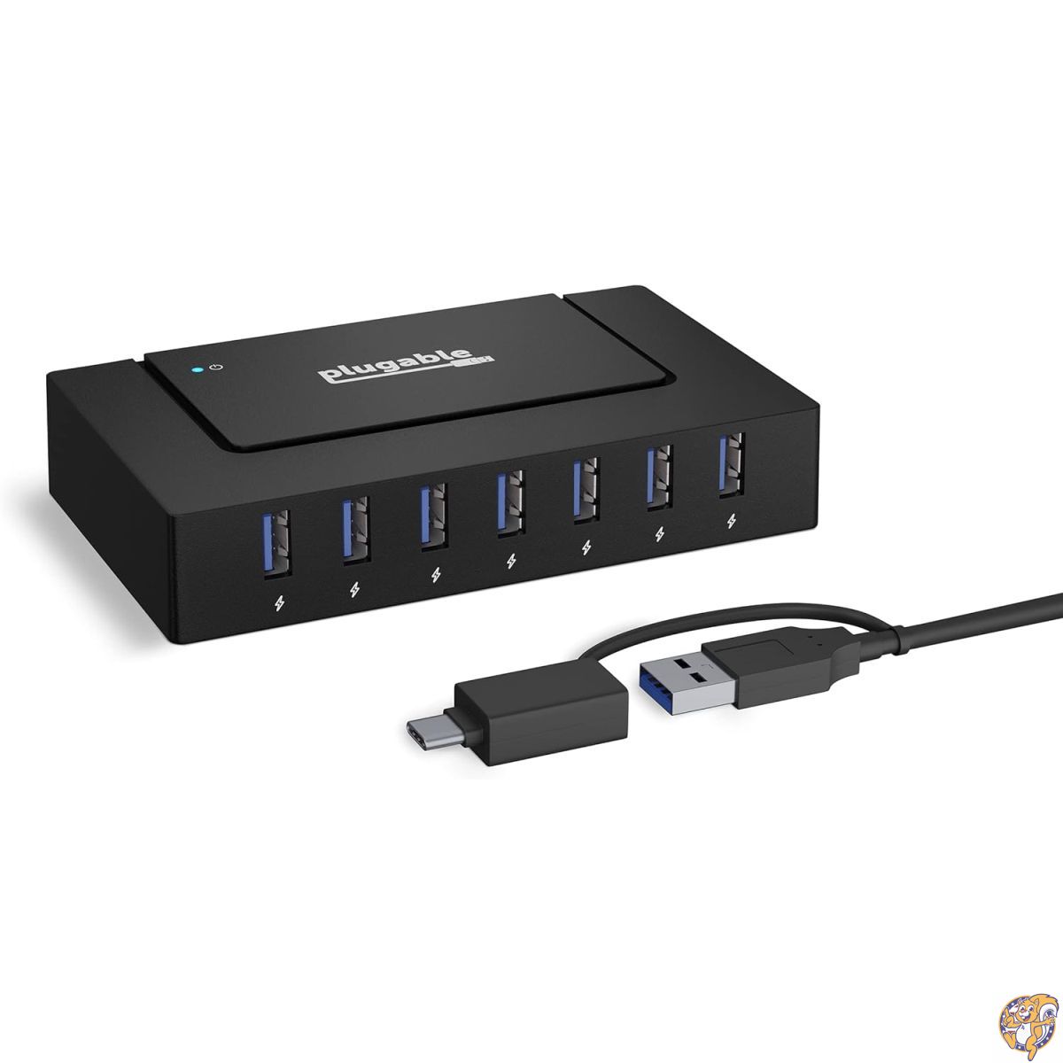 【最大777円クーポン配信】Plugable USB-C ハブ 7 ポート 60W 電源セルフパワー