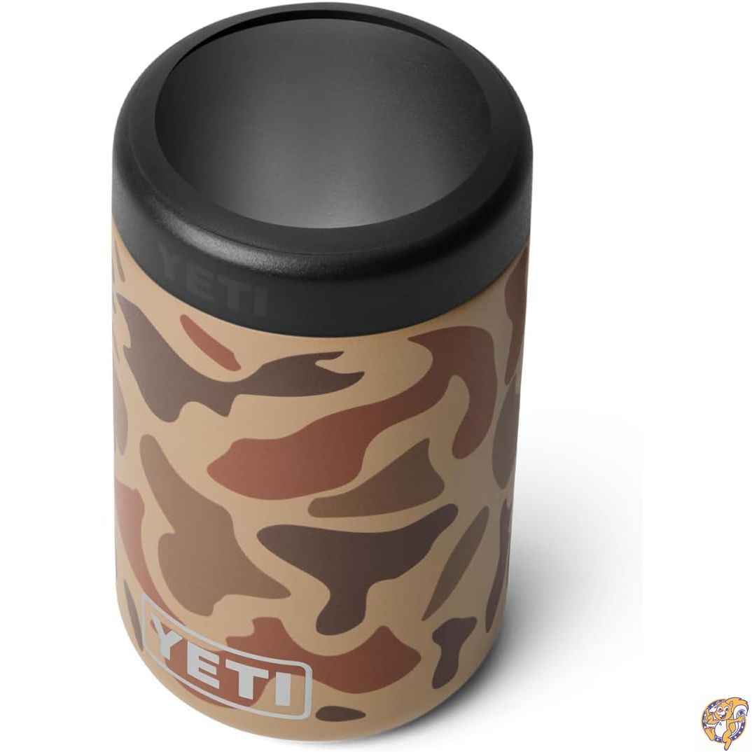 【クーポン配信中】YETI (イエティ) Rambler 12オンス コルスター缶インシュレーター 標準サイズの缶用 (中身は入れられません) 湿地迷彩｜アメリカグッドバイブス