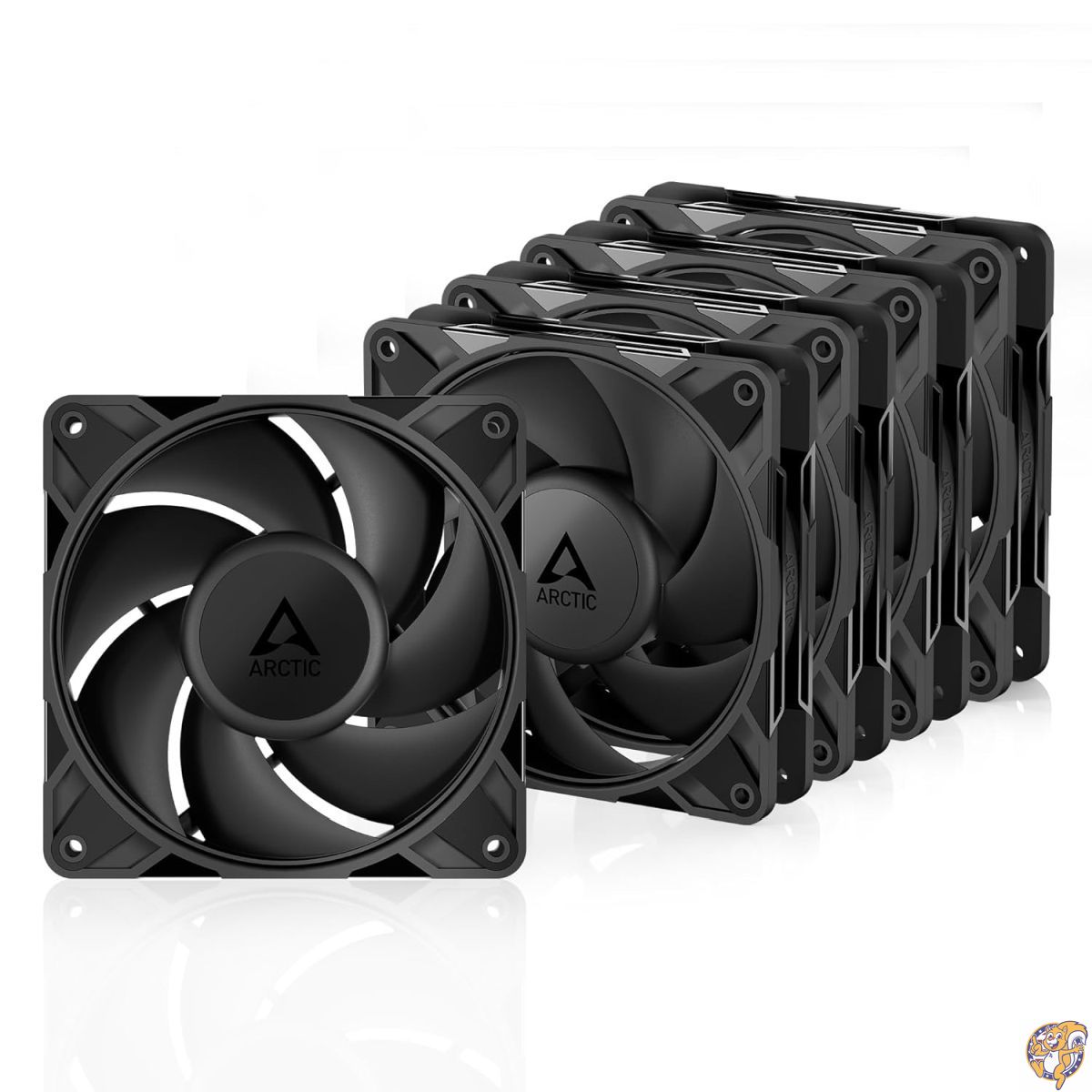 【最大限度2000円クーポン券10日～】ARCTIC P12 Pro PST - 5個容器に並べる 豪然たるな割り増し金気違い 120粍 PWM気違い Yケーブルスプリッター付き添い人 600-3000rpm 0rpm ＜5%PWM 流動物ダイナミックベアリング 4いの一番 黒いこと