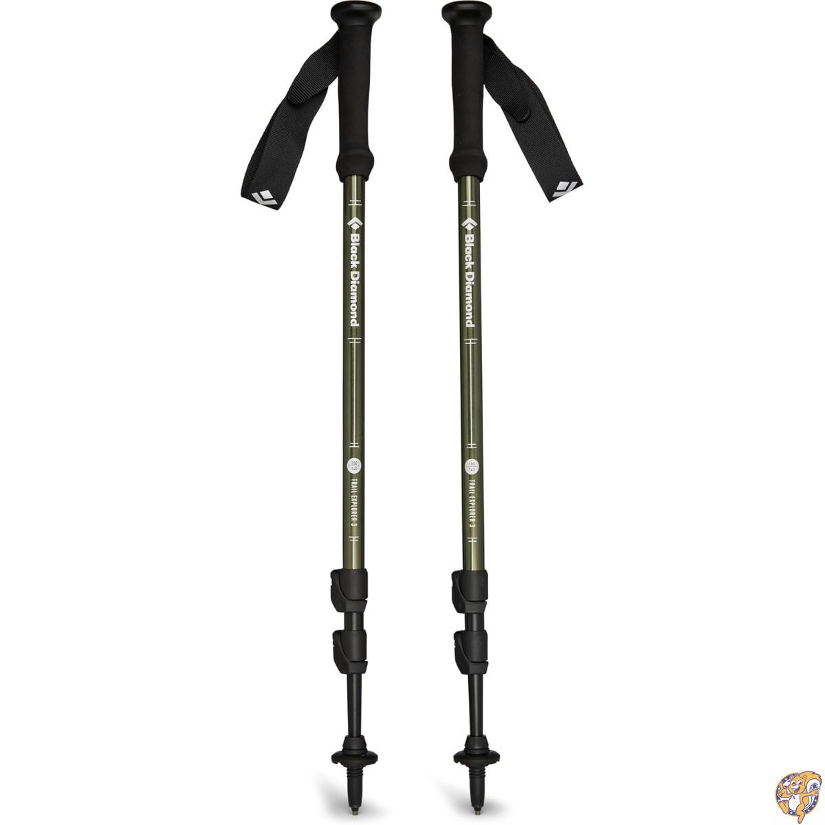 Black Diamond Trail Explorer トレッキングポール3本。