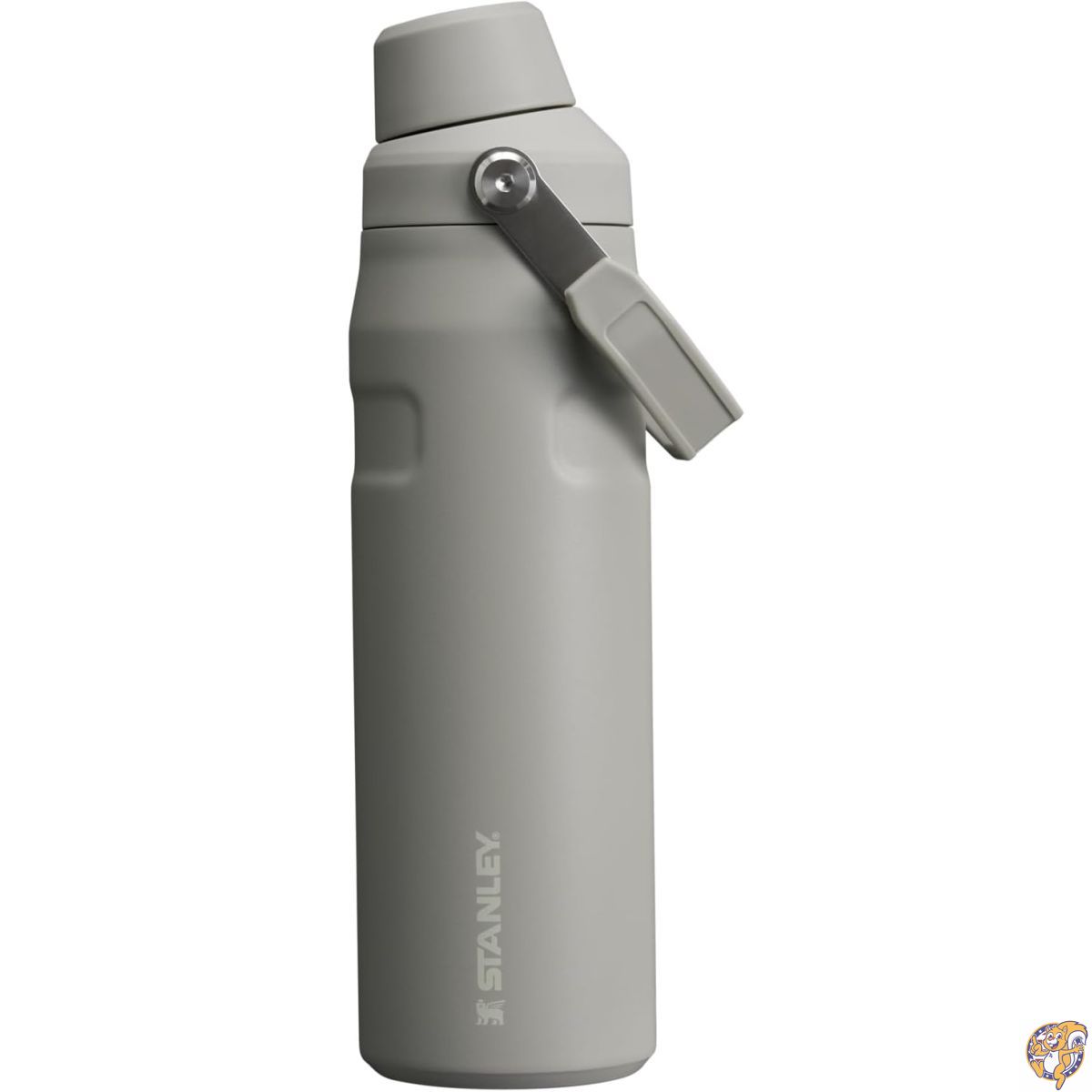 【クーポン配信中】Stanley (スタンレー) IceFlow ファストフロー ウォーターボトル 24オンス 角度付き注ぎ口蓋 軽量で漏れ防止 旅行やスポーツ用 断熱ステンレススチール BPAフリー 灰