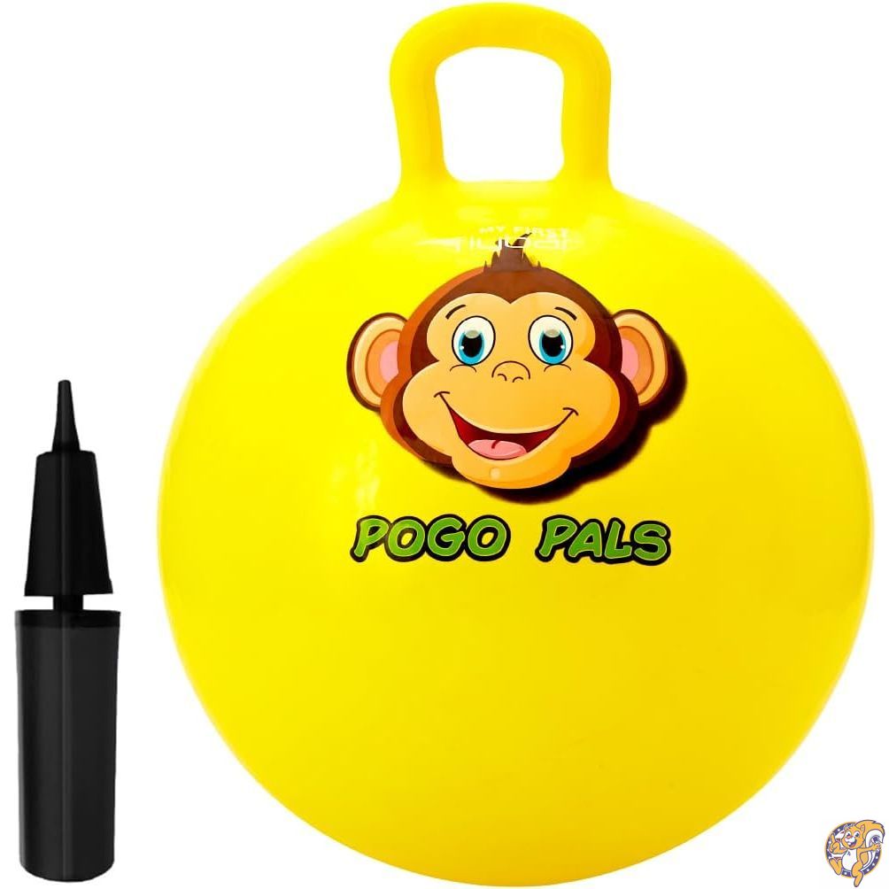 【最大777円クーポン配信】Flybar My First Pogo Pals ホッパーボール 子供用 - ハンドル付きバウンシーボール バランスボール 空気ポンプ付き M イエロー MFF-HB455560-ASSORT