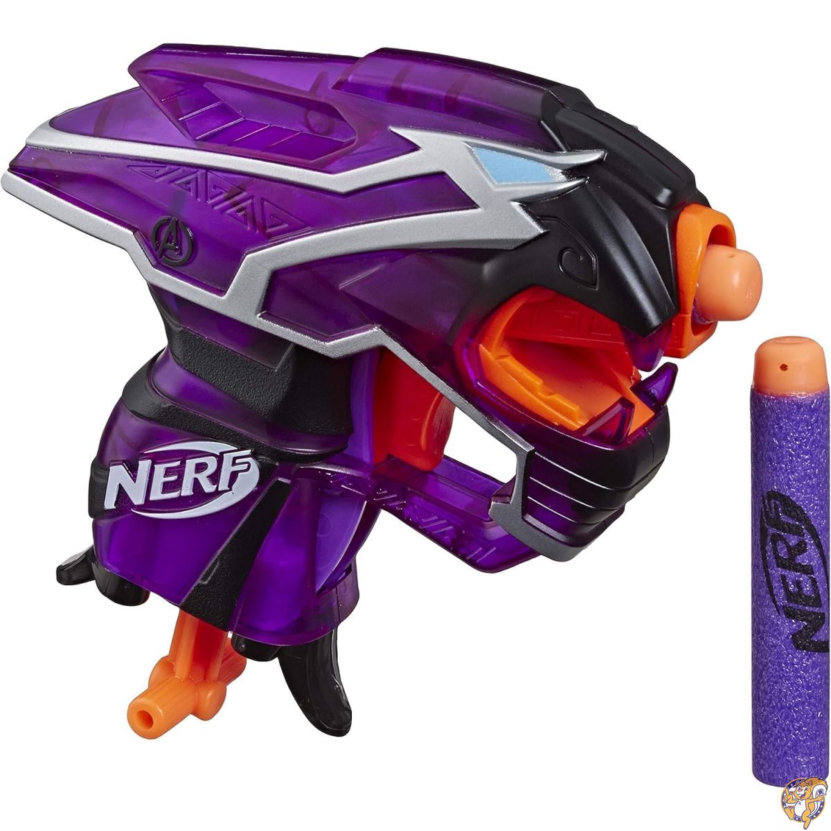 【クーポン配信中】Hasbro Black Panther Nerf MicroShots Marvel Toy Blaster - Includes 2 Official Elite Darts for Kids, Teens, Adults