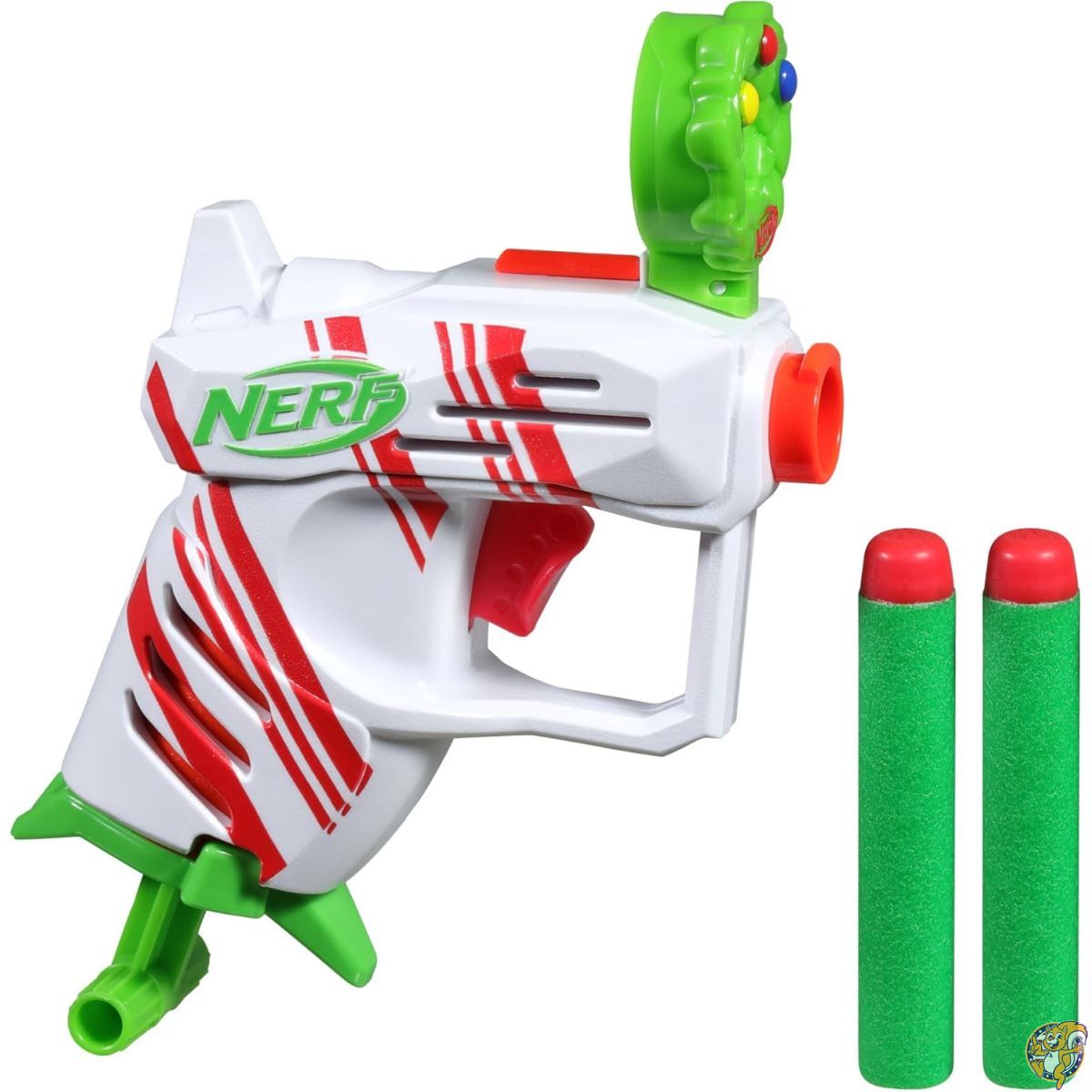 【クーポン配信中】Nerf Elite 2.0 ジョリーダッシュブラスター、エリートダーツ2本、プルトゥプライム、冬用おもちゃフォームブラスター、の男の子と女の子向け