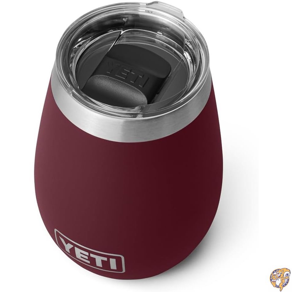【クーポン配信中】YETI Rambler 10 oz Wine Tumbler, Vacuum Insulated, Stainless Steel with MagSlider Lid, Wild Vine Red