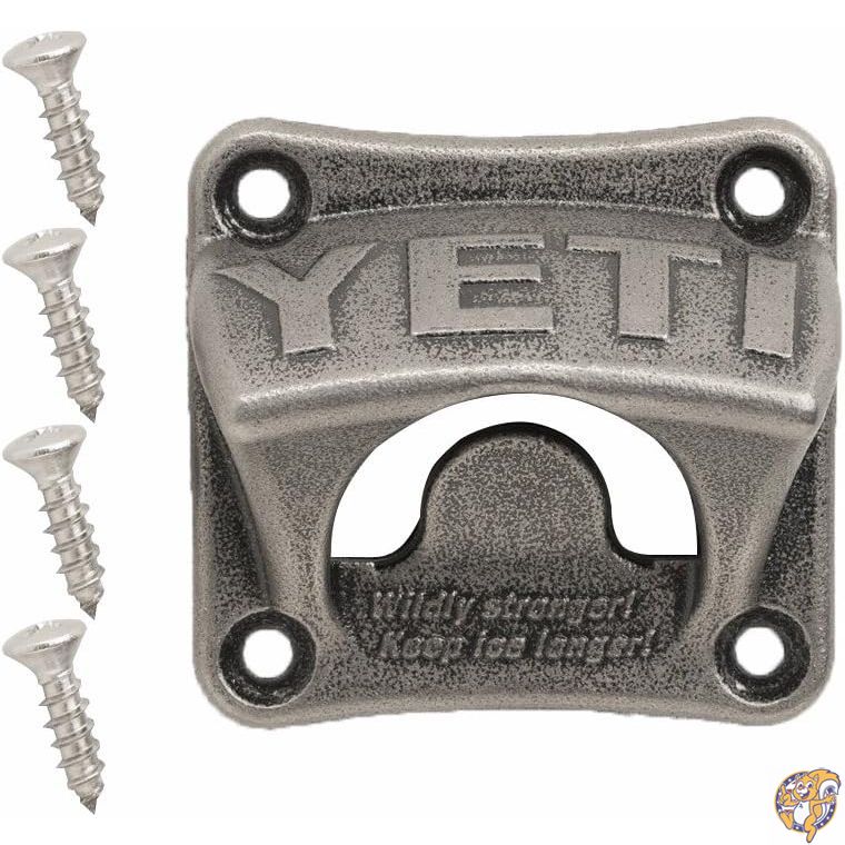 【百貨店大売り出し!クーポン券配達中】Yeti Stainless Steel Wall Mount Bottle Opener, Silver, One Size by