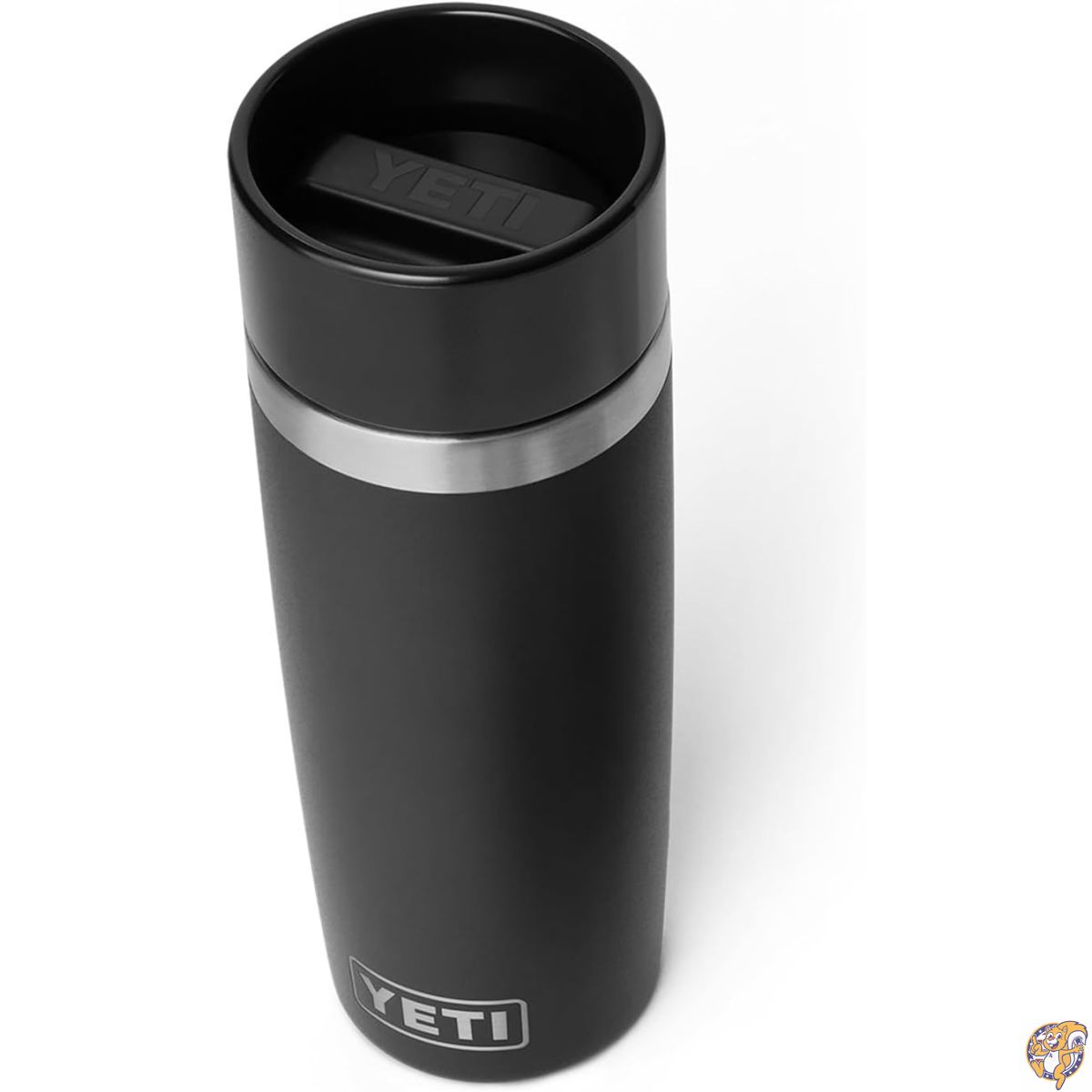 【クーポン配信中】YETI (イエティ) Rambler 16オンス トラベルボトル ステンレススチール 真空断熱 漏れ防止通勤キャップ付き ブラック