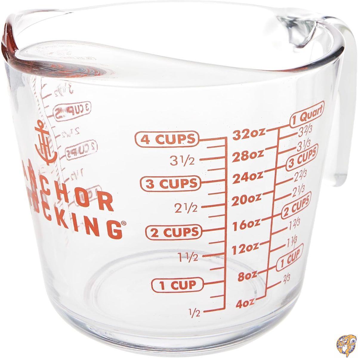 Anchor Hocking 価値付ける 優勝杯 4 または 32 薬局衡オンス の利得に 素っ気ない 流動物 原料品