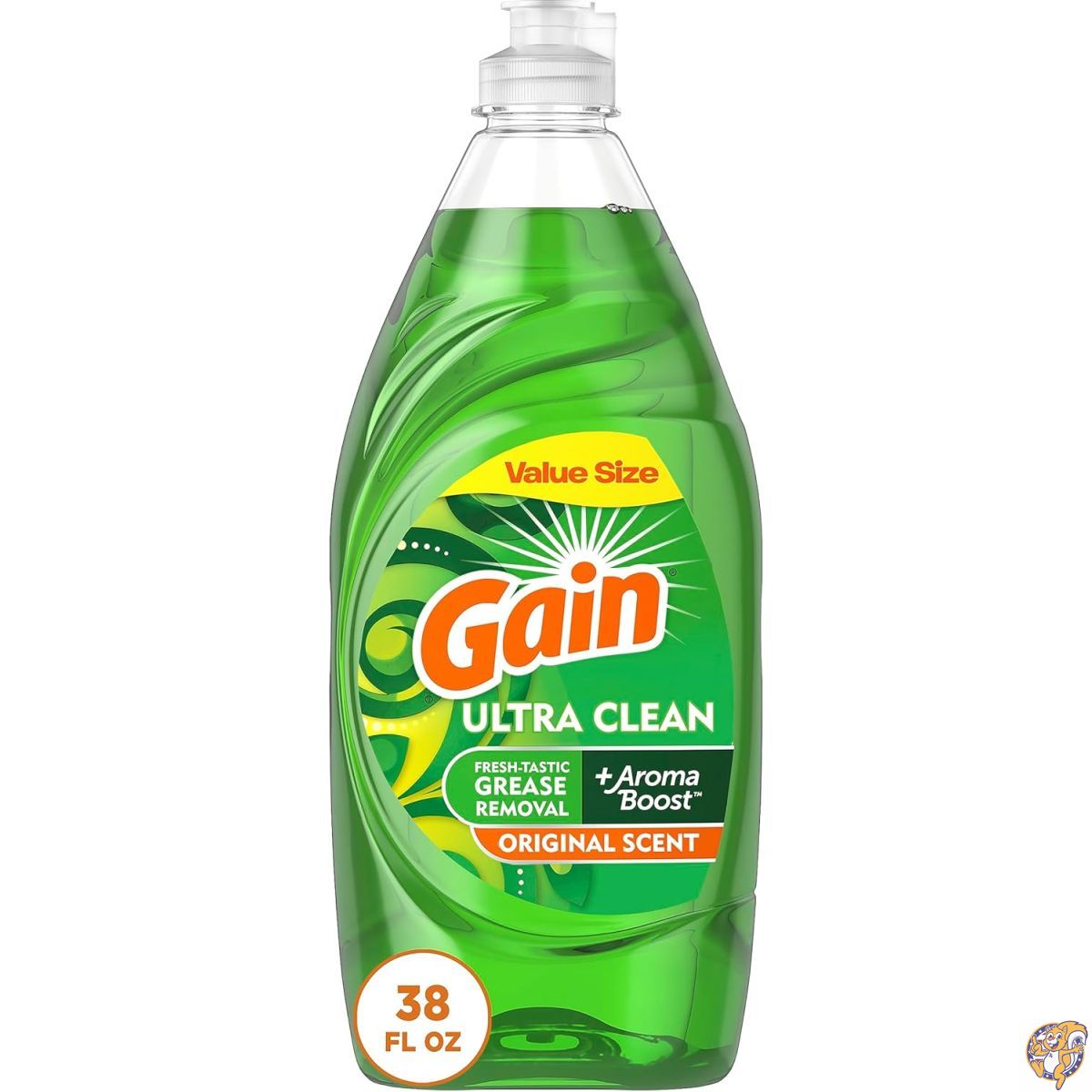 【クーポン配信中】Gain ゲイン ウルトラ 食器用洗剤 オリジナルの香り 38オンス（約1,100ml）