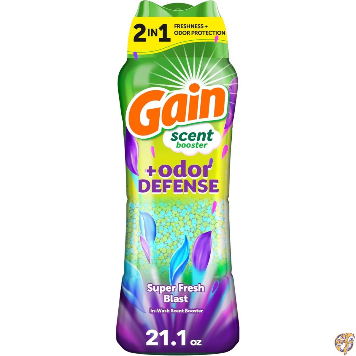 【20日最大4000円クーポン】Gain(ゲイン)オドアーディフェンス 香りづけ専用ビーズ スーパーフレッシュブラストの香り 21.1オンス(約600g) 消臭&芳香 2in1 衣類用芳香剤|アメリカグッドバイブス