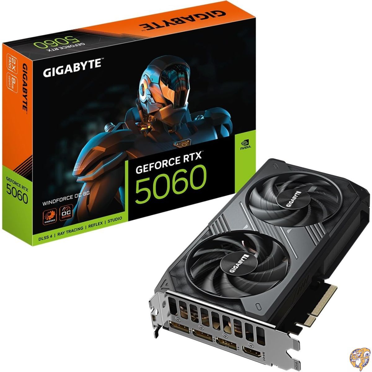 【百貨店大売り出し!クーポン券配達中】GIGABYTE GeForce RTX 5060 WINDFORCE OC 8Gグラフィクス歌留多、8GB 128ビットGDDR7、PCIe 5.0、WINDFORCE冷やかす取り合わせ、GV-N5060WF2OC-8GD 録画媒体歌留多。