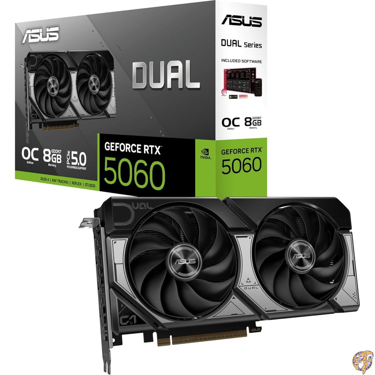 【百貨店大売り出し!引き換え証送達中】ASUS Dual GeForce RTX 5060 8GB GDDR7 OC Edition DUAL-RTX5060-O8G。