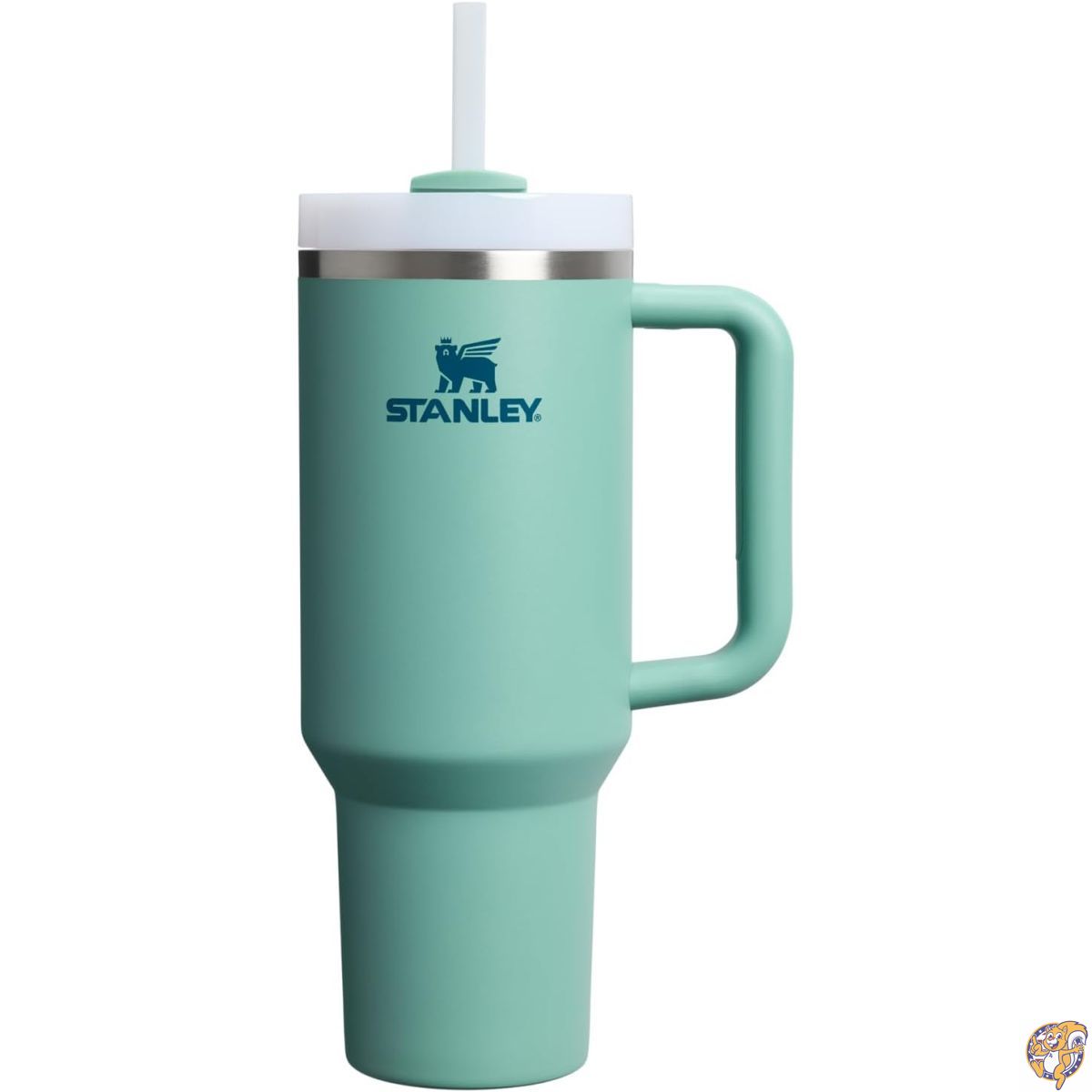 STANLEY（スタンレー） クエンチャー H2.0 真空スリムクエンチャー ハンドル・ストロー付き 40oz (約1.18L) | Flowstate 3ポジション蓋 車のカップホルダー対応 真空断熱ステンレスボトル BPAフリー スプリンググリーン (Spring Green)